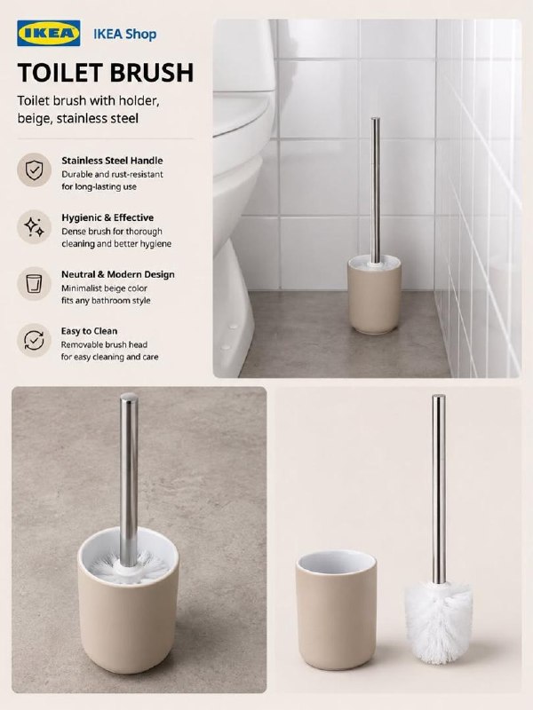 فرچه دستشویی لیوان دار IKEA