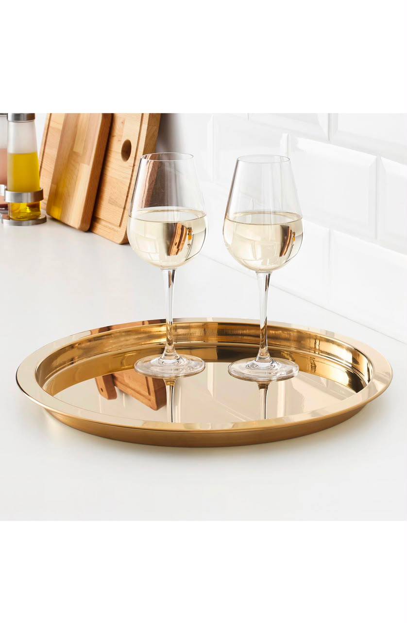 سینی گرد طلایی IKEA